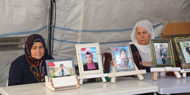 Diyarbakr annelerinin evlat nbeti kararllkla devam ediyor