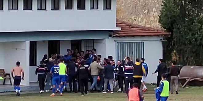 Muğla'da amatör futbol maçında arbede yaşandı
