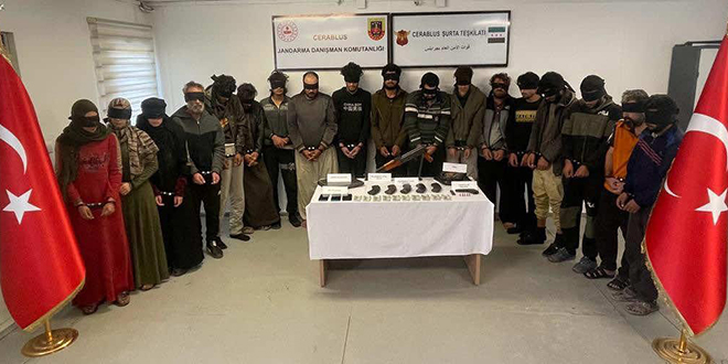 Suriye'nin kuzeyinde DEAŞ ve PKK'lı 18 terörist yakalandı