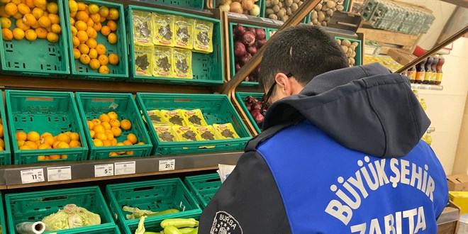 Bursa'daki zincir marketlerde 'fahiş fiyat' denetimi yapıldı