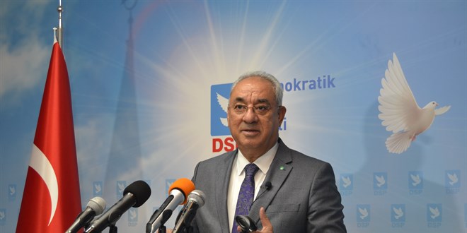 DSP Genel Bakan Aksakal'dan asgari cret aklamas