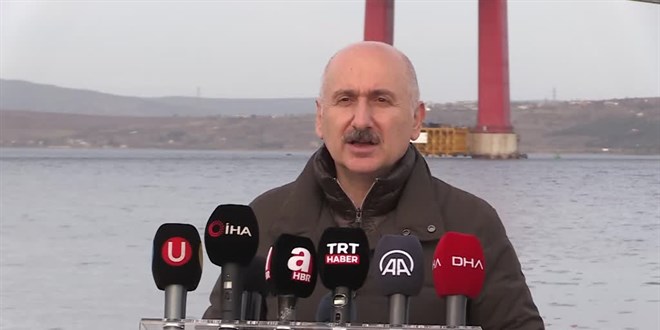 Karaismailoğlu 1915 Çanakkale Köprüsü'ne ilişkin açıklama yaptı