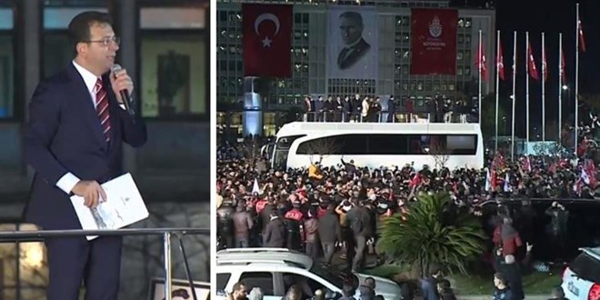İBB Başkanı İmamoğlu, Saraçhane'de vatandaşlara hitap etti