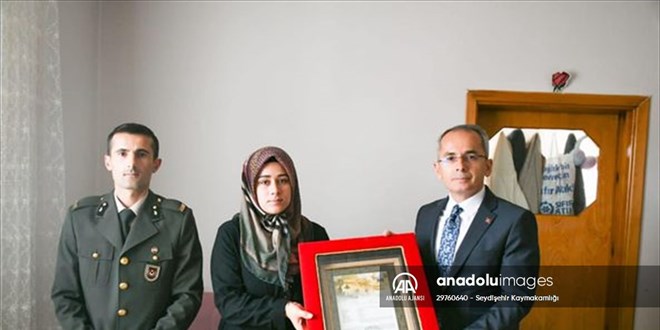 Konya'da şehit Piyade Uzman Çavuş Mustafa Işık'ın ailesine şehadet belgesi verildi