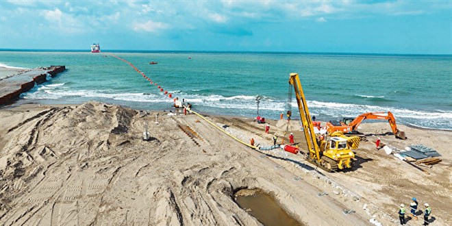 Karadeniz gaznda test balyor