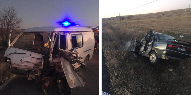 Afyonkarahisar'da trafik kazas�: 2 �l�, 5 yaral�