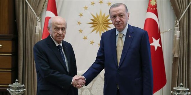 Erdoğan, MHP Genel Başkanı Bahçeli ile görüştü