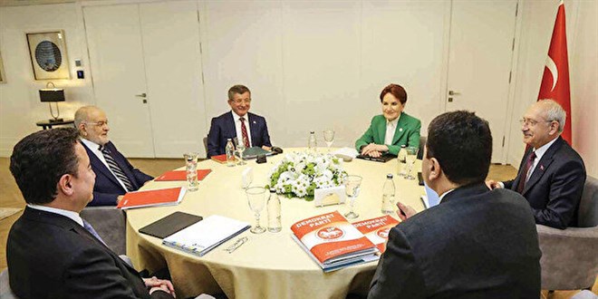 6'lı Masa karmakarışık