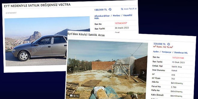 'EYT nedeniyle acil satılık'