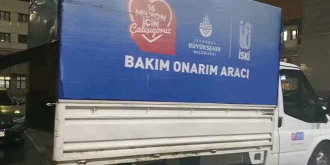 'İBB Bakım Onarım Aracı' yazan kamyonette uyuşturucu ele geçirildi