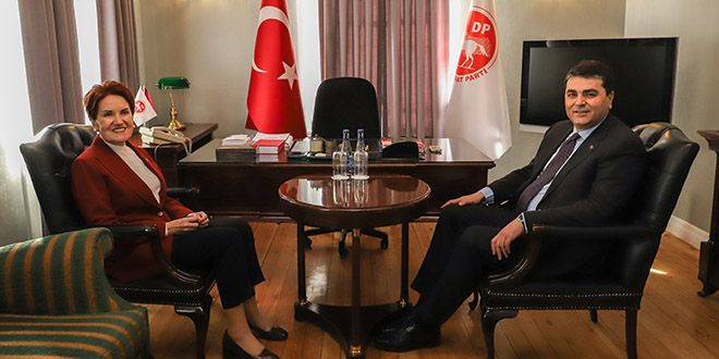 Akşener, DP Genel Başkanı Uysal ile görüştü