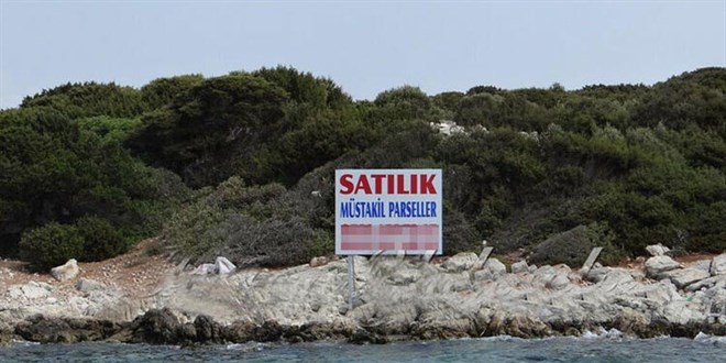 Bodrum'da 220 milyon liraya satılık ada