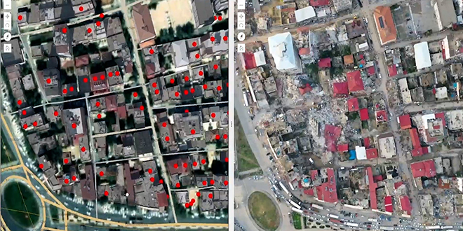 Çevre, Şehircilik ve İklim Değişikliği Bakanlığı, uydu ve İHA'larla hasar tespiti yapıyor