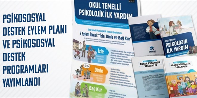 Psikososyal destek eylem planı ve psikososyal destek programları yayımlandı