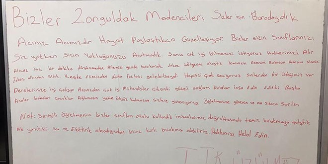 Madencilerden öğrencilere mesaj: Mühendis olun, sağlam binalar yapın