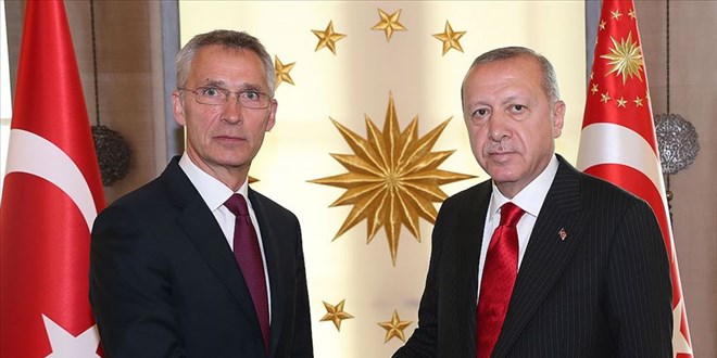 Cumhurbakan Erdoan, NATO Genel Sekreteri Stoltenberg ile grt