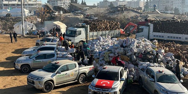 Bakanlıktan depremzedelere 24 bin 455 ton yakacak odun