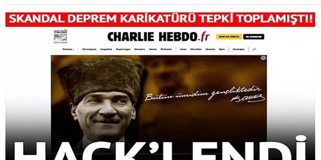 Charlie Hebdo hack'lendi: Türk genciyim hiçbirinizden korkum yok