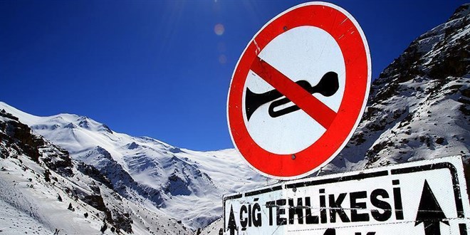 Meteorolojiden iki bölge için çığ uyarısı