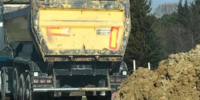 Kaçak hafriyat dökümüne 819 bin lira ceza