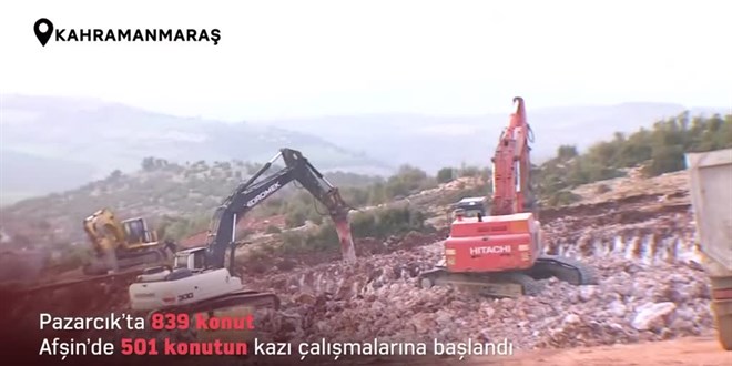 Kahramanmaraş'ta kalıcı konutların inşasına başlandı