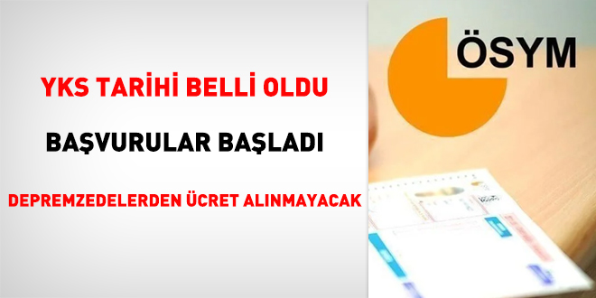 YKS tarihleri belli oldu...Başvurular alınmaya başlandı