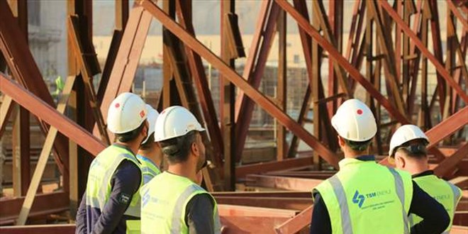 Akkuyu NGS'nin 1'inci ünitesinin türbin binasındaki çatının montajı bitti