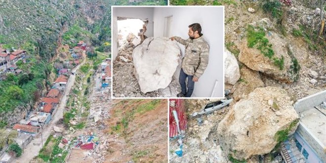 Kayalar mahalleyi dümdüz etti