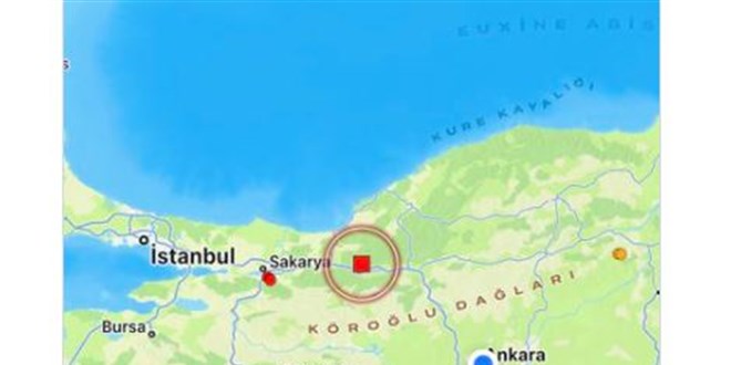 Bolu'da 3.9 büyüklüğünde ikinci deprem