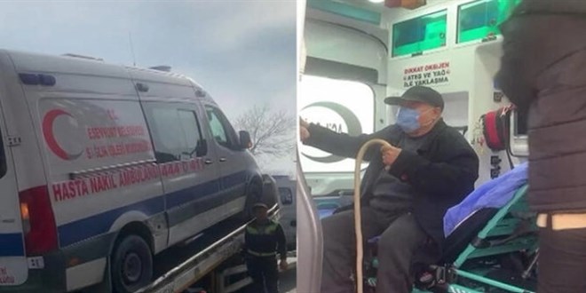 Hasta indirilip ambulans haczedilmiti: Emniyet aklama yapt