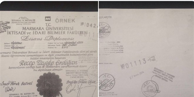 YSK, Erdoğan'ın diplomasını 2016 yılında paylaşmış!