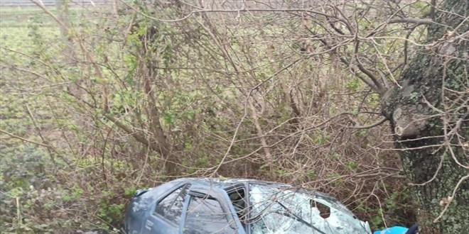 Balıkesir'de ağaca çarpan otomobildeki 2 kişi öldü