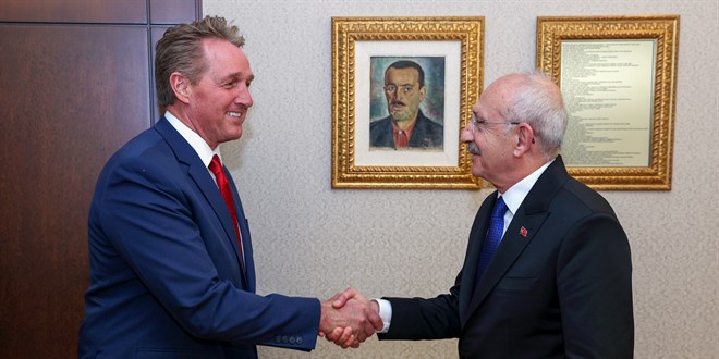 Kılıçdaroğlu, ABD'nin Ankara Büyükelçisi Flake'i kabul etti