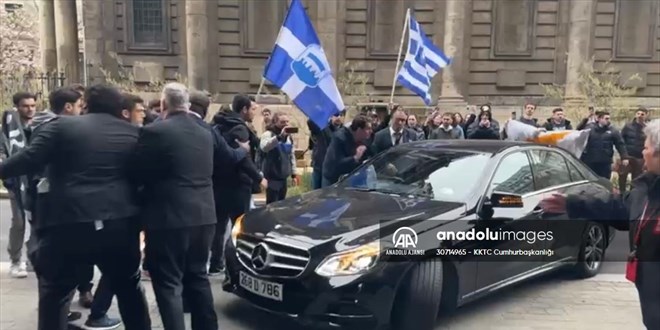 KKTC Cumhurbaşkanı Tatar'ın, Kıbrıs konulu konferansa girişi engellenmek istendi