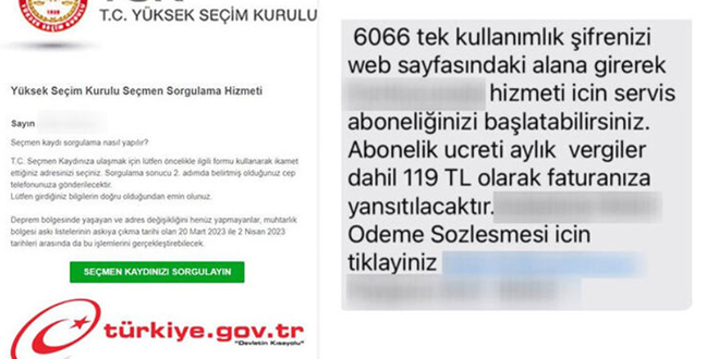 Dolandırıcıların yeni yöntemi: Seçmen kaydınızı sorgulayın