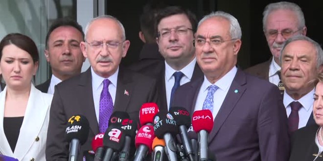 Kılıçdaroğlu, DSP Genel Başkanı Aksakal'ı ziyaret etti
