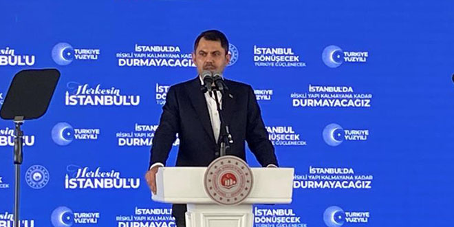 Bakan Kurum: Büyük İstanbul Dönüşümünde ilk temellerimizi atıyoruz