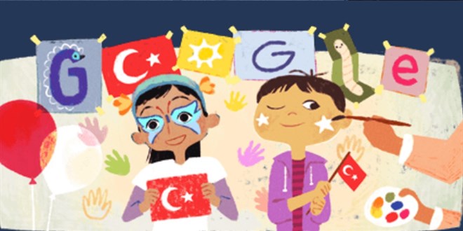 Google'dan 23 Nisan'a zel doodle