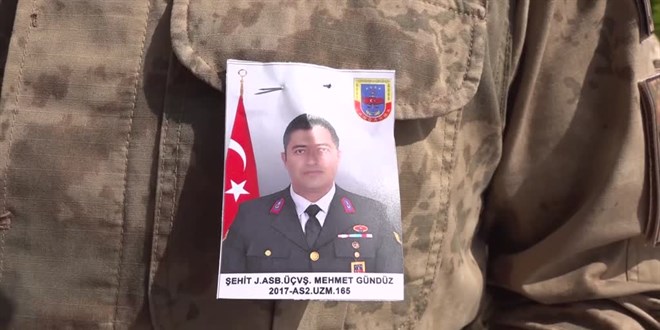 Şehit düşen Jandarma Astsubay Üsçavuş Mehmet Gündüz için tören düzenlendi