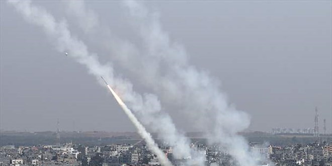Gazze eridi'nden srail'e bir dizi roket frlatld