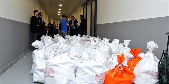 Yurt dışında kullanılan oylar İstanbul Havalimanı'nda