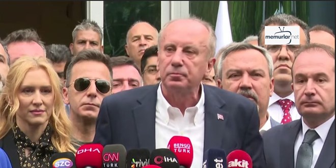 Muharrem İnce, cumhurbaşkanı adaylığından çekildi