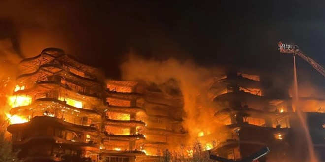 Folkart Sitesi yangnn sebebi belli oldu: Elektrik kontandan km