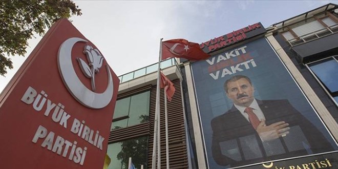 BBP'den semene Cumhurbakan Erdoan' destekleme ars
