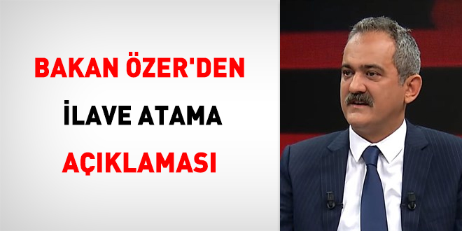 Bakan zer'den ilave atama aklamas