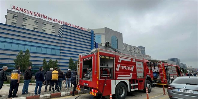 Samsun Eitim ve Aratrma Hastanesi'nde korkutan yangn