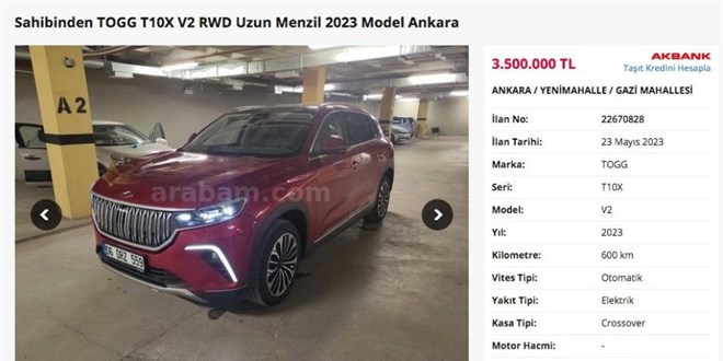İkinci el Togg ilanı için RTÜK'ten inceleme