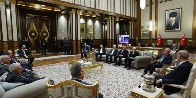 Erdoğan Cumhur İttifakı liderleriyle görüştü