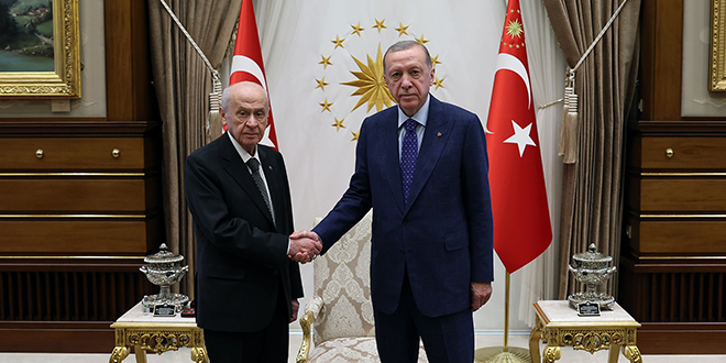 Cumhurbaşkanı Erdoğan, Devlet Bahçeli ile görüşüyor