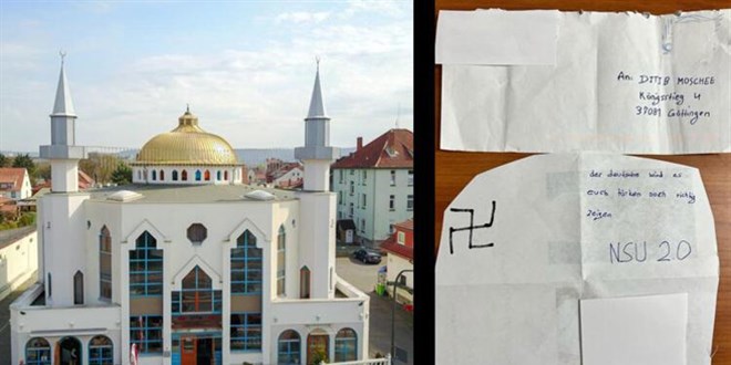 Almanya'da DİTİB'e bağlı camiye ırkçı mektup gönderildi